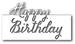 Ножі від Memory Box - Dies- Grand Happy Birthday Script