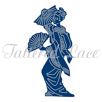 Лезвие Tattered Lace Dies - Japanese Lady Mai