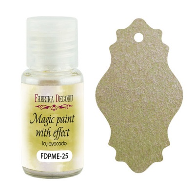 Суха фарба Magic paint with effect, колір крижане авокадо, 15мл