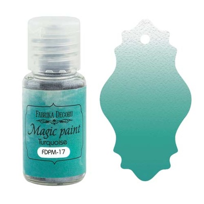 Суха фарба Magic paint - Фабрика Декору - Бірюзовий, 15мл