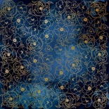 Лист односторонней бумаги с фольгированием Golden Pion Night garden,ТМ Фабрика Декора