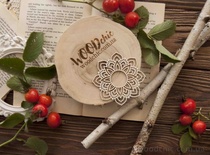 Чіпборд від WOODchic - Серветка №6, 7.5x7.5см