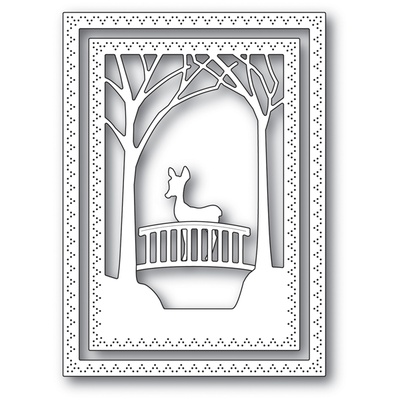 Ножі від Memory Box - Woodland Bridge Frame craft die - Деревний міст