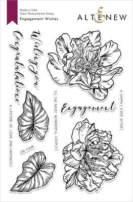 Ножі і штампи від Altenew - Engagement Wishes Stamp & Die Bundle