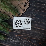 Чіпборд набір Сніжинки 20 від WOODchic, 4x4 см 3x3 см