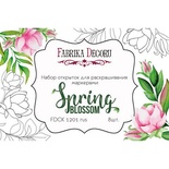 Набір листівок для розмальовування аква чорнилом Spring Blossom, ТМ Фабрика Декору