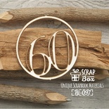 Чіпборд ScrapBox - Цифра 60