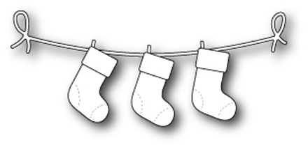 Ножі від Poppystamps -Stocking Garland
