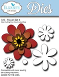 Ніж від Elizabeth Craft Designs - NEW FLOWER SET, 5 елементів.