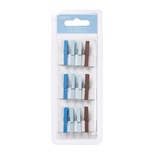 Набір прищепок від American Crafts - Pebbles Embellishments - Pebbles Embellishments - New Addition Boy - Mini Clothes Pins, 12 шт. 4 кольори у Набірі.