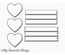 Ніж для вирубки My Favorite Things - Die-namics Hearts in a Row - Vertical