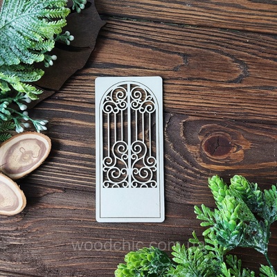 Чіпборд Ворота ажурні від WOODchic, 12x6см
