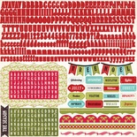 Наліпки для скрапбукінгу  від Echo Park - Seasons Greetings Alpha Stickers