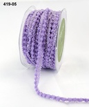 Тесьми з опроміненнями Mini Pom Pom, розмір 10 мм, колір лавандовий, 90 см