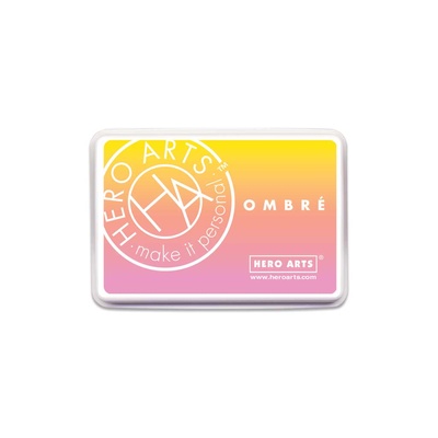 Чорнило для штампінгу від Hero Arts - Ombre Spring Brights, колір жовтого-рожевий