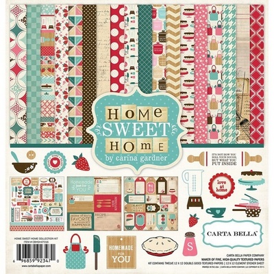 Набор скрапбумаги и декора Carta Bella - Home Sweet Home, 30х30 см