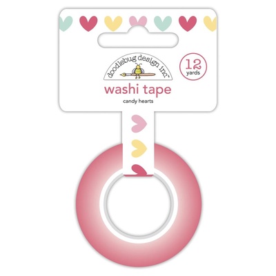 Паперовий скотч Candy Hearts, довжина 10 м, ширина 1,5см