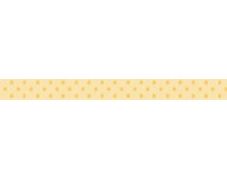 Стрічка у горошок BoBunny - Mellow Yellow Double Dot, ширина 1 см, довжина 90 см