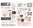 Висічки і наліпки Prima - Apricot Honey - Cardstock Ephemera, 51 шт.
