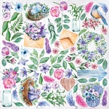 Аркуш з картинками для вирізання Colorful spring, ТМ Фабрика Декору