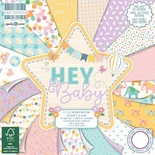 Набір паперу для скрапбукінгу First Edition - Hey Baby, 48 аркушів, 15x15см