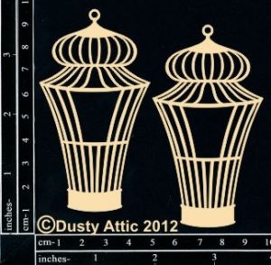 Чіпборд від Dusty Attic - Birdcage №7, 2 шт.