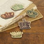 ЦІНУ ЗНИЖЕНО! Набір деревʼяних прикрас Prima - Корони - Crown Embellishments