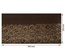 Відріз екошкіри з тисненням золотою фольгою Golden Clocks Chocolate 50x25см, ТМ Фабрика Декору