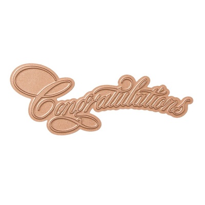 Пластини для фольгування від Spellbinders - Copperplate Script Congratulations