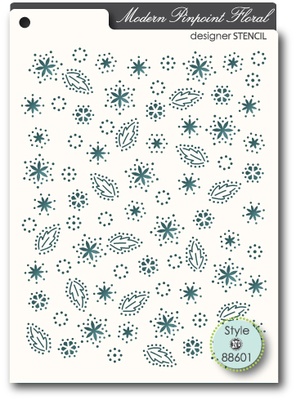 Маска від Memory Box - Stensils - Pinpoint Floral stencil