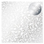 Аркуш кальки (велум) з фольгуванням Silver Butterflies Butterflies 30,5х30,5см, ТМ Фабрика Декору