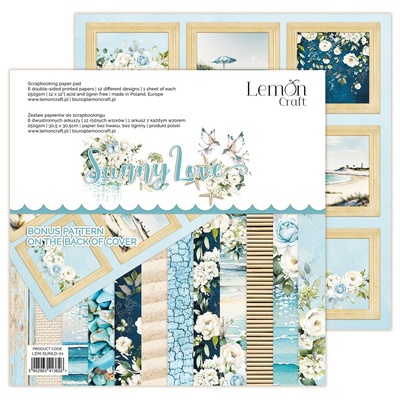 Набiр паперу для скрапбукiнгу Lemoncraft - Sunny Love, 30.5x30.5см