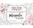 Набір листівок для розмальовування аква чорнилом Magnolia in bloom, ТМ Фабрика Декору