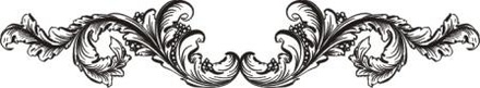 Акриловый штамп Stamp Vignette W022 Виньетка, размер 5,9  * 1,1 см