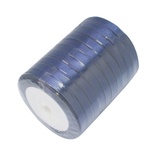 Ленточка атласної Dark Blue, 10мм, колір темно-синій, 90 см