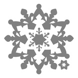 Ніж для вирубки від Sizzix - Framelits Die Set - Snowflakes, 3 шт
