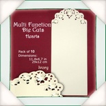 Заготовки для листівки від Flower Soft - Multi Function Die Cuts - Hearts (Ivory)
