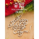 Чіпборд ScrapBox — назва Happy holidays everyone