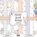 Набір скрап-паперу Sweet bunny 20x20см 10 аркушів, ТМ Фабрика Декору