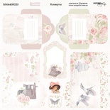 Аркуш двостороннього паперу для скрапбукінгу від Scrapmir - Конверти - Beautiful Moments, 20x20cм