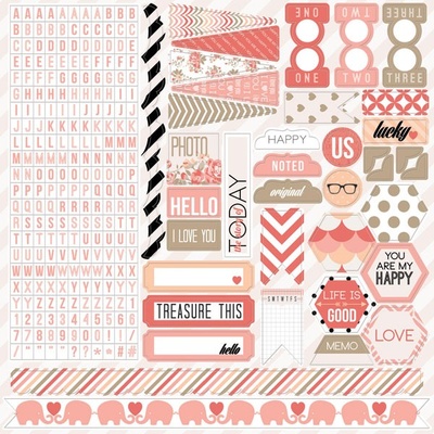 Набір наліпок Teresa Collins Designs - You Are My Happy - Stickers