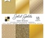 Набір кардстоку DCWV Solid Golds, 15х15см, 18 аркушів, золото, різні текстури