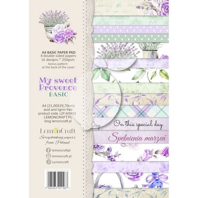Набір скрап-паперу LemonCraft - My sweet Provence, 21x29 см, двосторонній