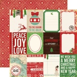 Аркуш двостороннього паперу для скрапбукінгу від Echo Park - Christmas Story Paper