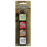 Набір штемпельних подушок Ranger - Distress Mini Ink Kit - Kit 11