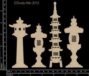 Чіпборд від Dusty Attic - Garden Lanterns, 4 шт.