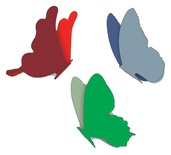 Набір ножів для вирубки Small #2 Angel Wing від Cheery Lynn Designs