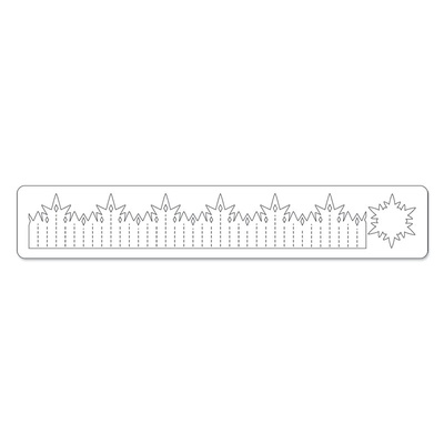 Лезвие Sizzix - Sizzlits Decorative Strip Die - Snowflake Rosette