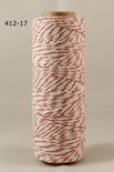 Бавовняний шнур від Baker's Twine - Seafoam, 2 мм, колір рожевий/білий, 1 м