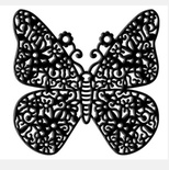 Ніж для вирубки Die - Versions - Whispers - Floral Flutterby, розмір 9,2x9,1 см